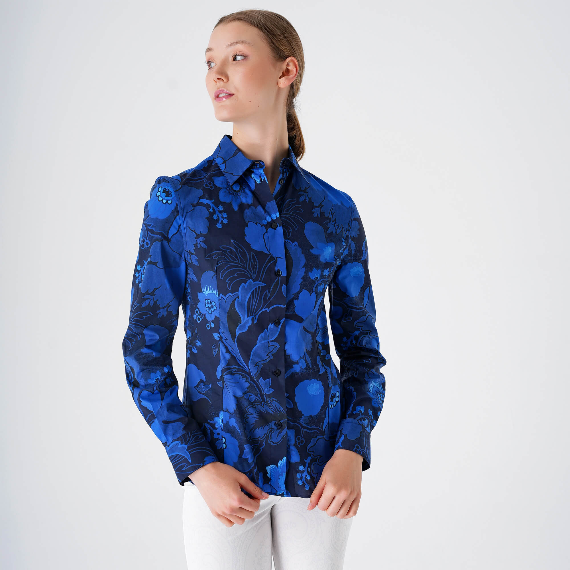 Etro - Blue Floral Print Shirt